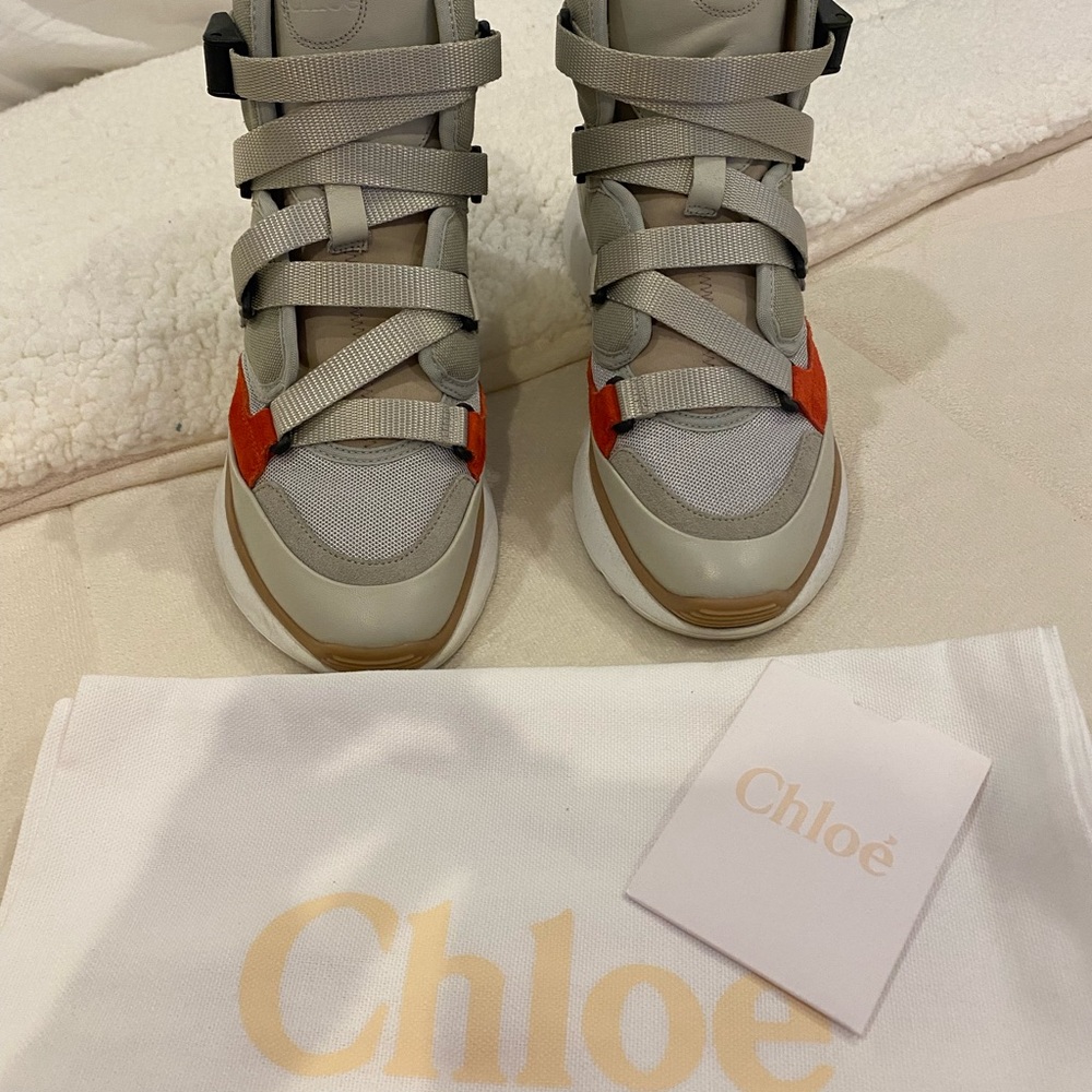 Chloé Sonny Leather & Suede Sneaker